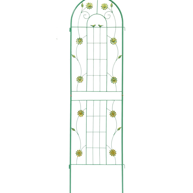 4 treillis de jardin en métal 71 po x 19,7 po, antirouille pour les plantes d'extérieur, support à fleurs - méthode d'assemblage facile, treillis de composition de fer 4, plante grimpante, piédestal, assemblage sans effort, Constitution