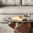 Round glass coffee table-1442005680