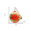 Ornement en verre soufflé à la main poinsettia