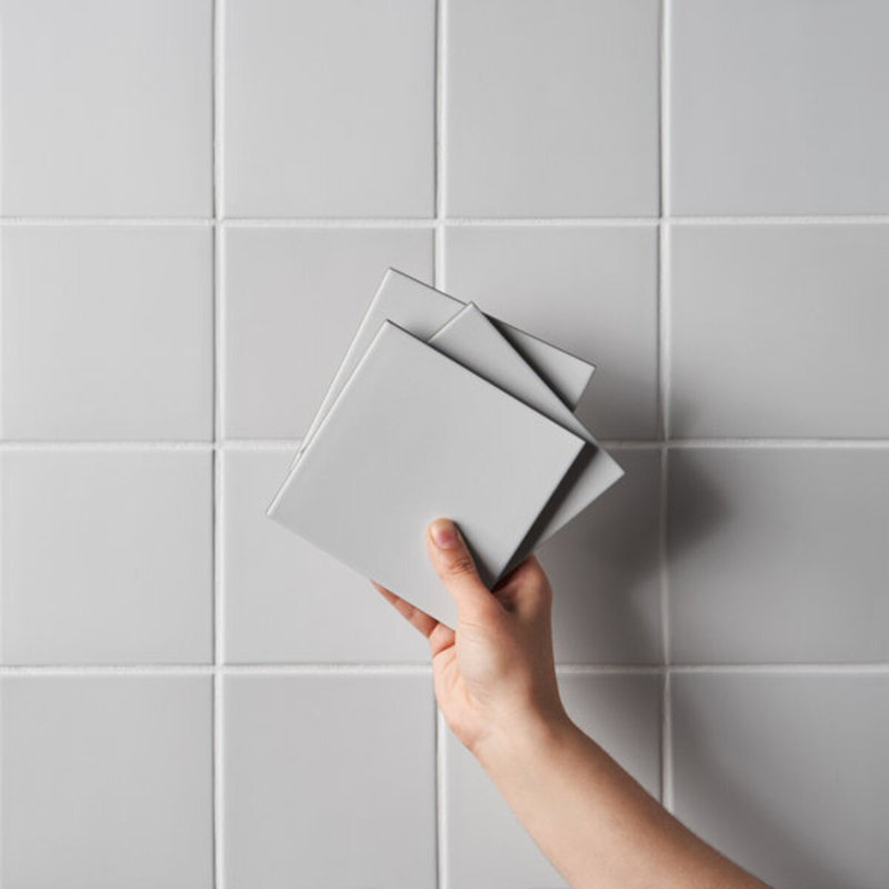 Born 5X5 Matte Porcelain Tile, White