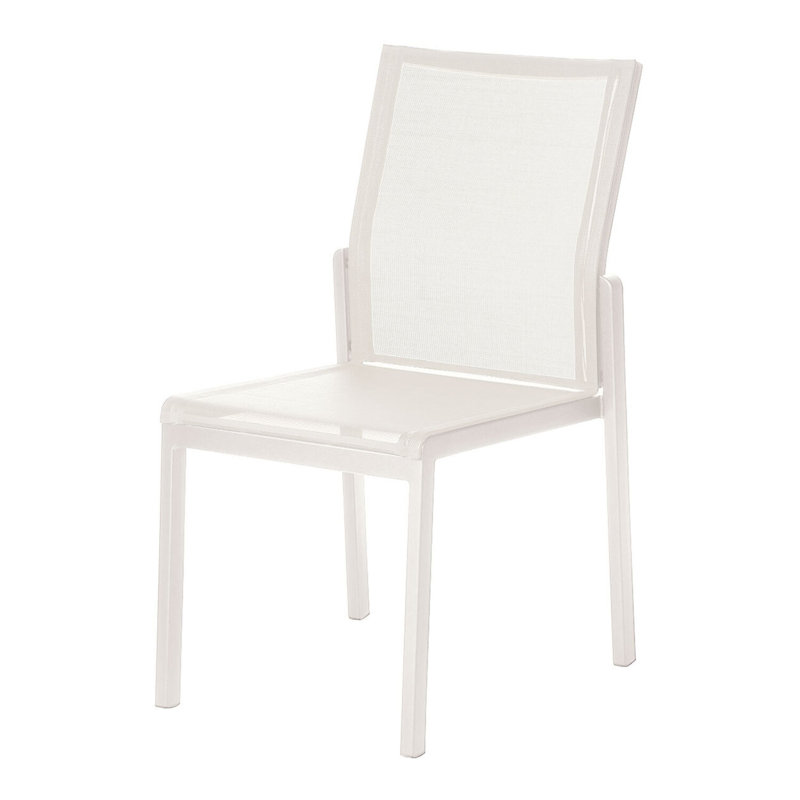 Aura Dining Side Chair, Pearl/Arctic White