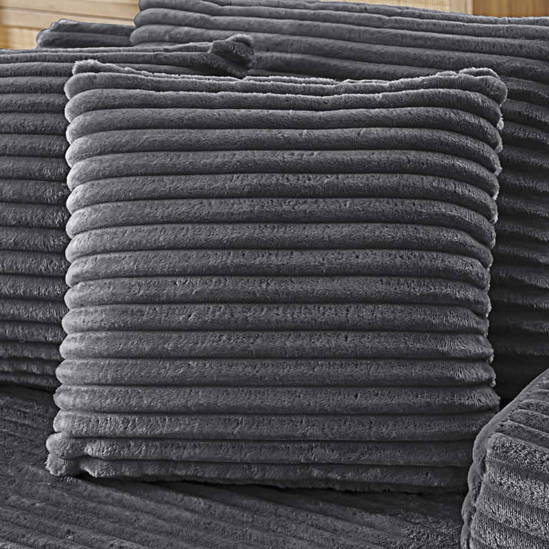 Chaise longue rembourrée rembourrée, Gris foncé