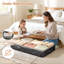 95L Under Bed Storage Containers, 6 Pack Storage Bins, Grey-416598970