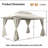 Lausaint Home 10'x13' Steel Patio Gazebo-103591280
