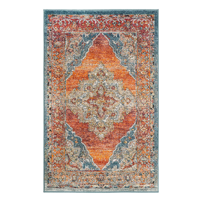 Tapis oriental rouille Alresford, Rectangle 3 pi 3 po x 5 pi 3 po