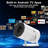 ?Auto Keystone?Mini Projector Wifi6 Bluetooth With Android App, 210° Rotatable Portable Projector 4K 1080P Supported 50% Zoom, Outdoor/Home Video Projector, Compatible With TV Stick, HDMI, Smartphone