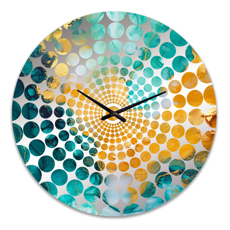 Theim - Horloge murale peinture abstraite, Grand