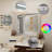 Gothar LED Surface Mount or Recessed Frameless Medicine Cabinet with Mirror and 3 Adjustable Shelves – 32" H x 24" W-2097616622