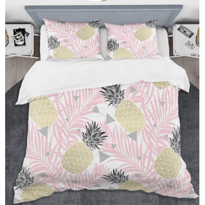 Polyester Twill Floral Duvet Cover Set