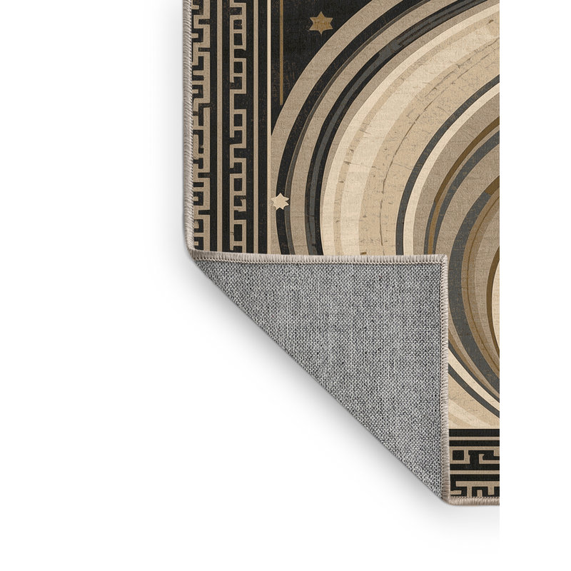Tapis chic et luxueux lavable à la machine Hamilton Mama Quilla, 6 X 9