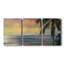 Sunset Cove II - ensemble de 3 peintures sur toile tendue-1434362411