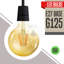 8W E27 Dimmable LED Vintage Edison Globe Light Bulb Amber (Set of 2)