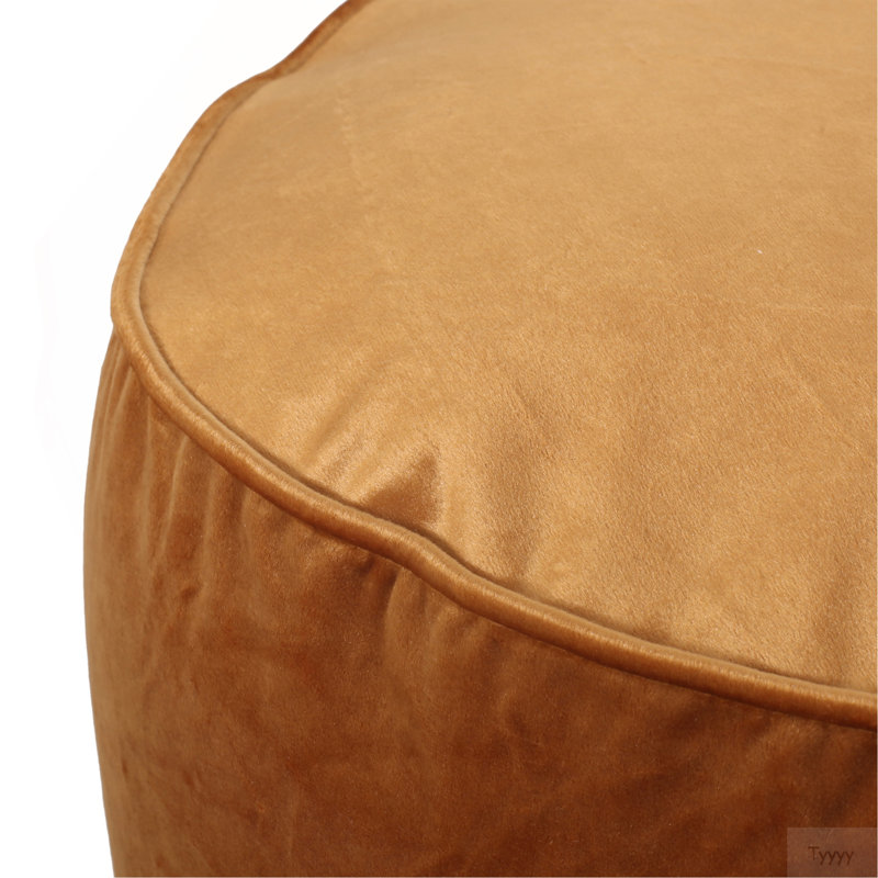 Shimon Cylinder Pouf,  Apricot, Apricot