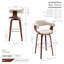 Fish 72cm Swivel Fabric Mid-Century Bar Stool-20031151