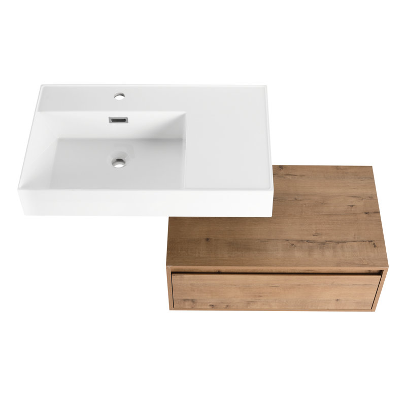 Meuble-lavabo de 30 po avec lavabo en résine