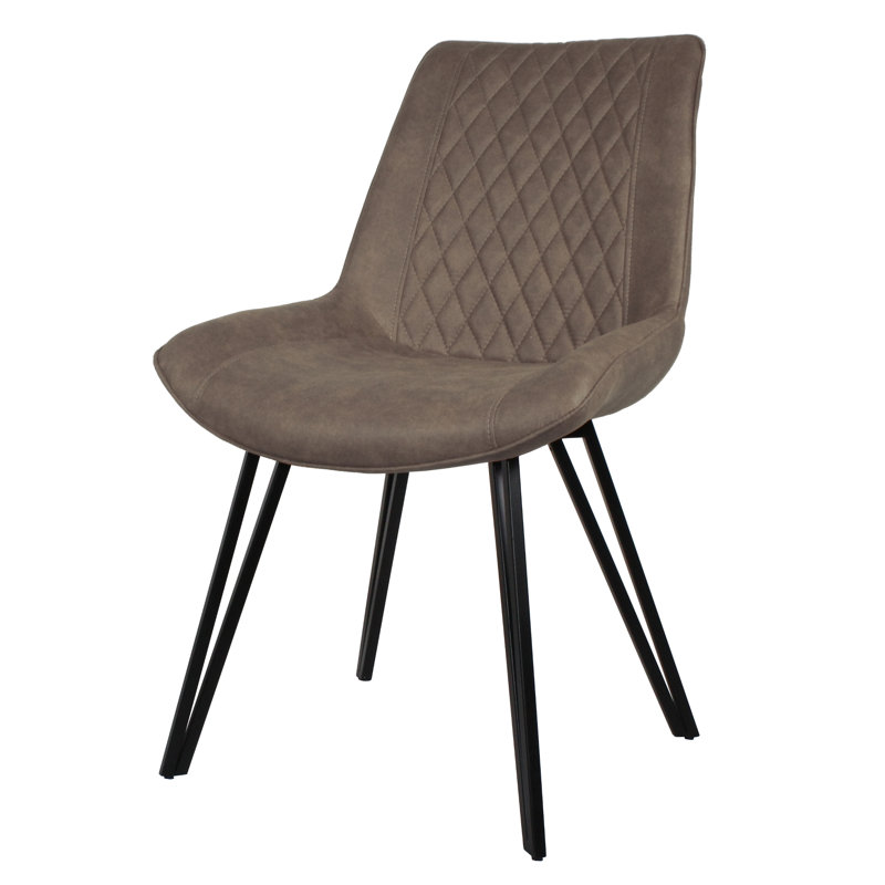 Coldiron 48cm H Upholstered Side Chair, Light Grey