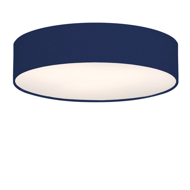 Parvin Flush Mount, 13cm H x 51cm W x 51cm D, Navy Blue