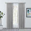 Waubun 100% Sustainable Cotton Blend Chevron Texture Unlined Light Filtering Rod Pocket Panel-68851953-68851958