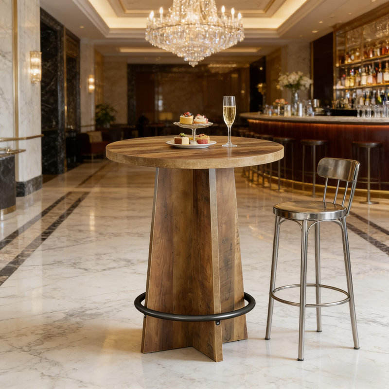 Ensemble de table basse, de bar et de table de voeux polyvalente en bois | Idée de cadeau