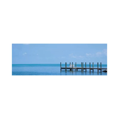 Florida Quiet Place Panoramic View by Melanie Viola - Wrapped Canvas Panoramic Print