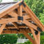 Backyard Discovery Norwood Cedar Wood Outdoor Patio Gazebo 3.7m x 3.1m (12ft x 10ft)