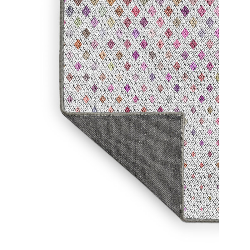 Tapis gris / mauve Power Loom, Rectangle 5 pi x 7 pi