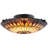 Lorentz Glass Semi Flush Mount