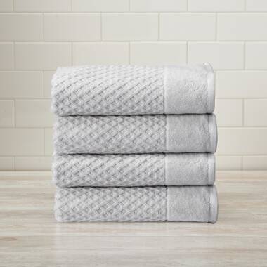 Eider & Ivory™ Quick Dry 4 Piece 100% Turkish Cotton Bath Towel Set In Dark  Grey Eider & Ivory™ Color: White - Yahoo Shopping