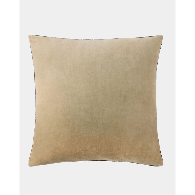 Carthago Beaded Geometric Square Pillow Cover & Insert, Cinnabar/Pass