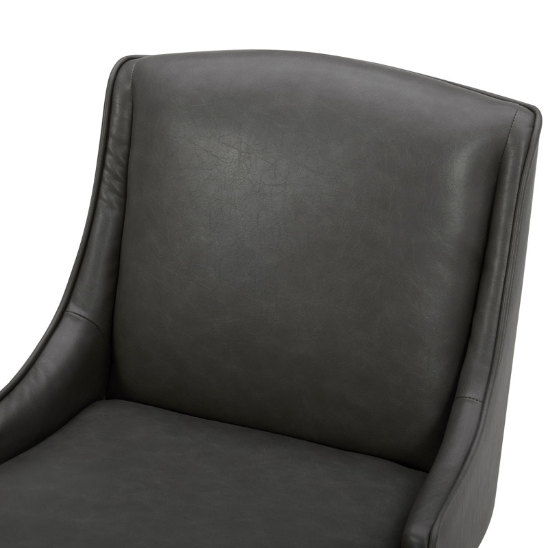 Annelotte 26'' Swivel Counter Stool, Retro Gray