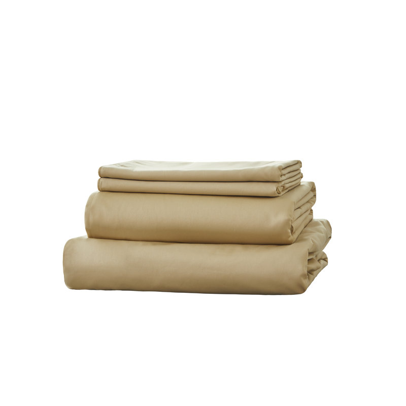 3pcs 600 TC Egyptian-Quality Cotton Fitted Sheet Set, (1*Fitted Sheet + 2*Pillowcases, Without Core), Deep Pocket Up to 37" Luxury Hotel-Grade Silky Fitted Sheet Bedding Set, Soft Breathable And Skin-Friendly Bed Sheets, For Christmas and New Year Gift