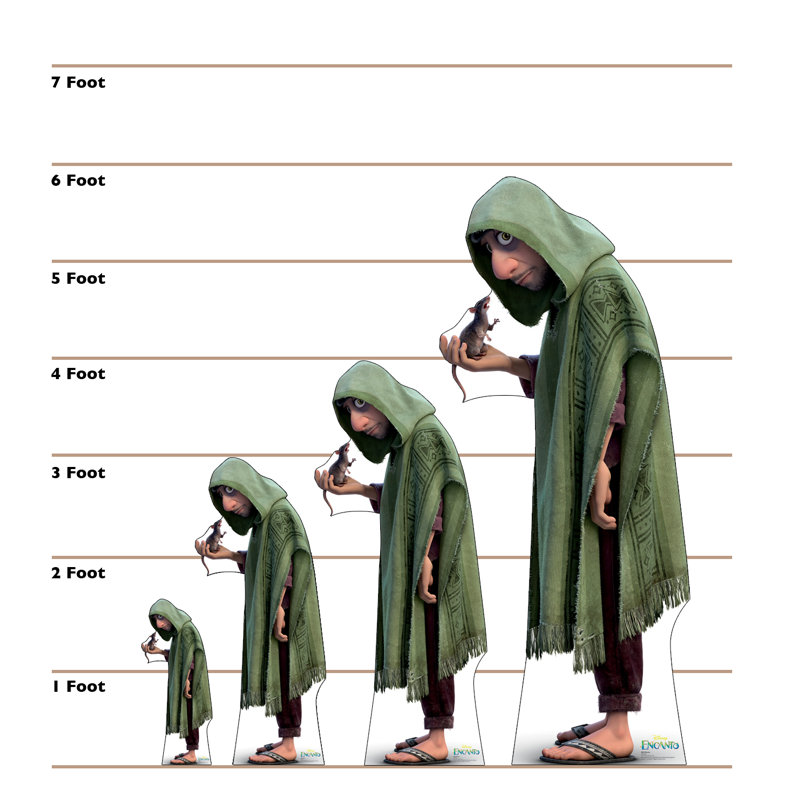 70'' Green and Brown Disney Encanto Bruno Cardboard Standup