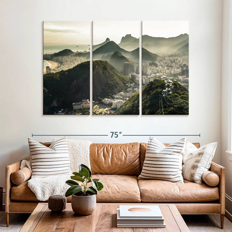 Sebbie Mountain Civilization, 42" H x 65" W