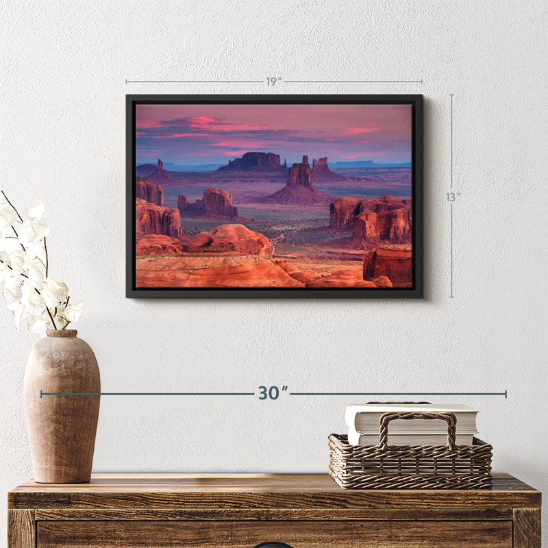 «Monument Valley Desert Landscape Wall Art», H 13 po x l 19 po