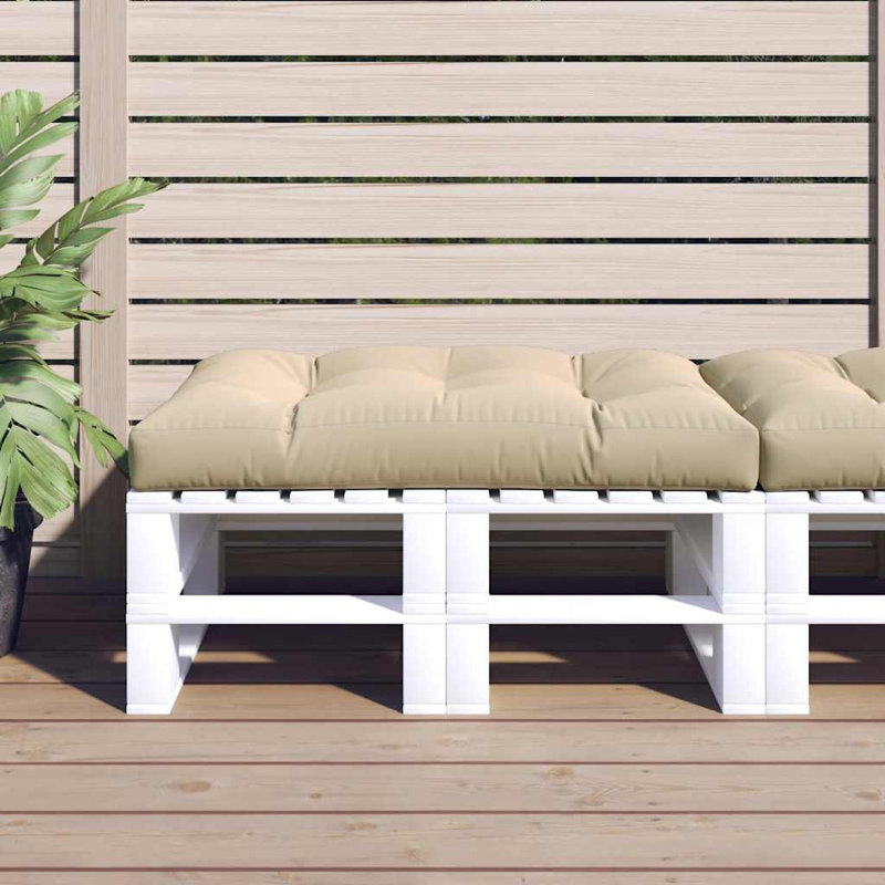 vidaXL Pallet Cushion Red Polyester 23.6" x 23.6" x 4.7, 23.6" H x 23.6" W x 4.7" D, Red