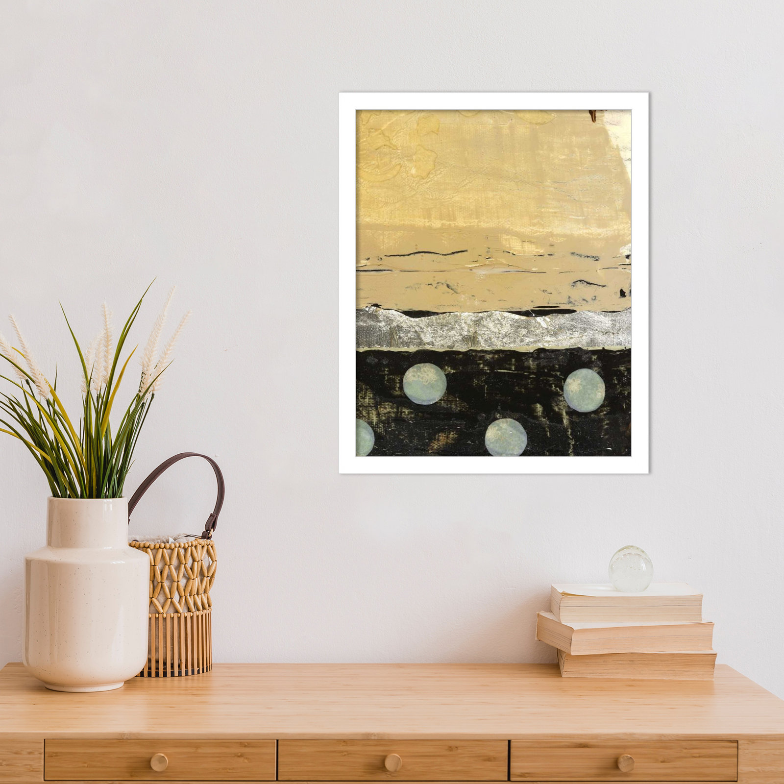Dirty Weather II by Maurin Wood Framed Wall Art Print, White, 17" H x 14" W