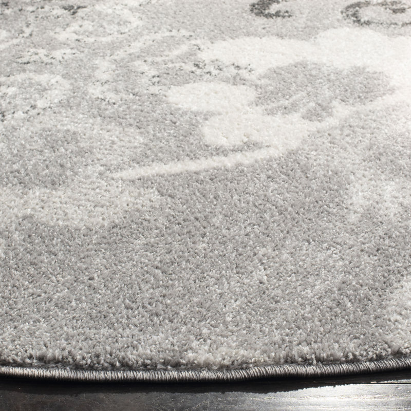 Davonn Performance Floral Rug, Round 7'