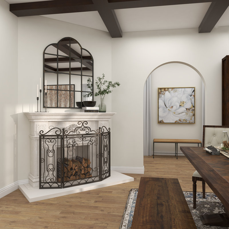 Alviso Iron Fireplace Screen
