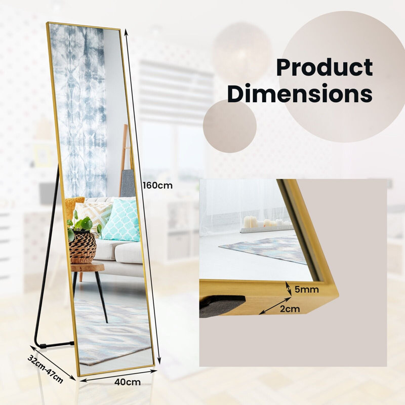 Quenita Metal Mirror, Gold