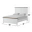 Structure de lit pour chambre double Pinewood-1438399615