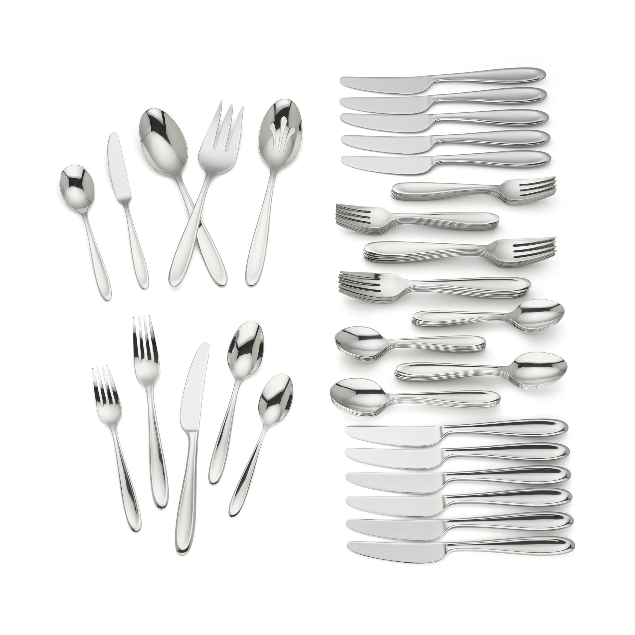 Lenox Sculpt 65 Piece Flatware Set