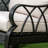 Outdoor Wicker Rocking Chair with Padded Cushions, Aluminum Furniture Rattan Porch Rocker Chair w/ Armrest for Garden, Patio, and Backyard, Khaki