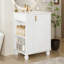 Meuble-lavabo de salle de bain avec lavabo en céramique, tablette de porte et rangement latéral ouvert-1494787823