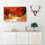 Path Through The Forest At Autumn In Abstract - Wrapped Canvas-55337833