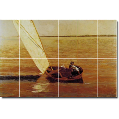 72" x 48" Ceramic Painting Decorative Mural Tile 12" x 12"