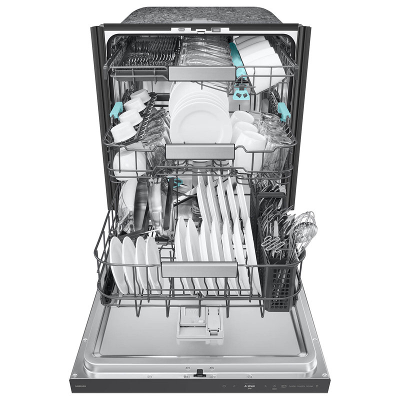 Samsung 38 dBA Bespoke Smart Dishwasher with 3rd Rack Washing System, Stainless Steel