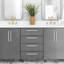 Poignées d'armoire - poignées d'armoire en acier inoxydable au centre pour la cuisine et la salle de bain, poignées de tiroir carrées modernes, quincaillerie résistante à la rouille, installation facile-113871345-113871348
