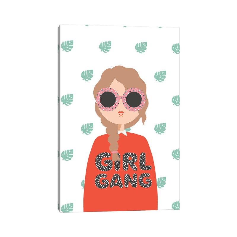 «Girl Gang» par The Beau Studio - impression sur toile tendue, H 40 po x l 26 po x P 1,5 po