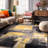 Rambo Performance Abstract Yellow/Black/Gray Area Rug-878282552