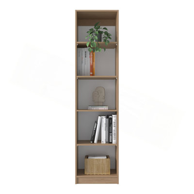 Ensemble de bibliothèque 3 pièces H 71,1 "avec armoire de rangement, bibliothèque haute avec tablettes ouvertes et porte